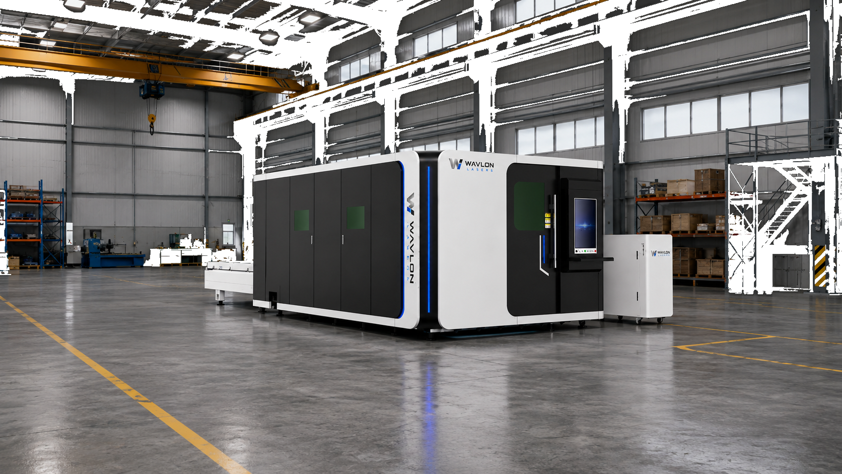 WV-S Series — Installed on the shop floor, scale reference