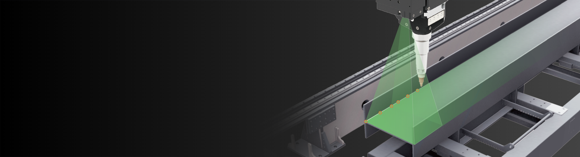 Structural steel laser cutting banner
