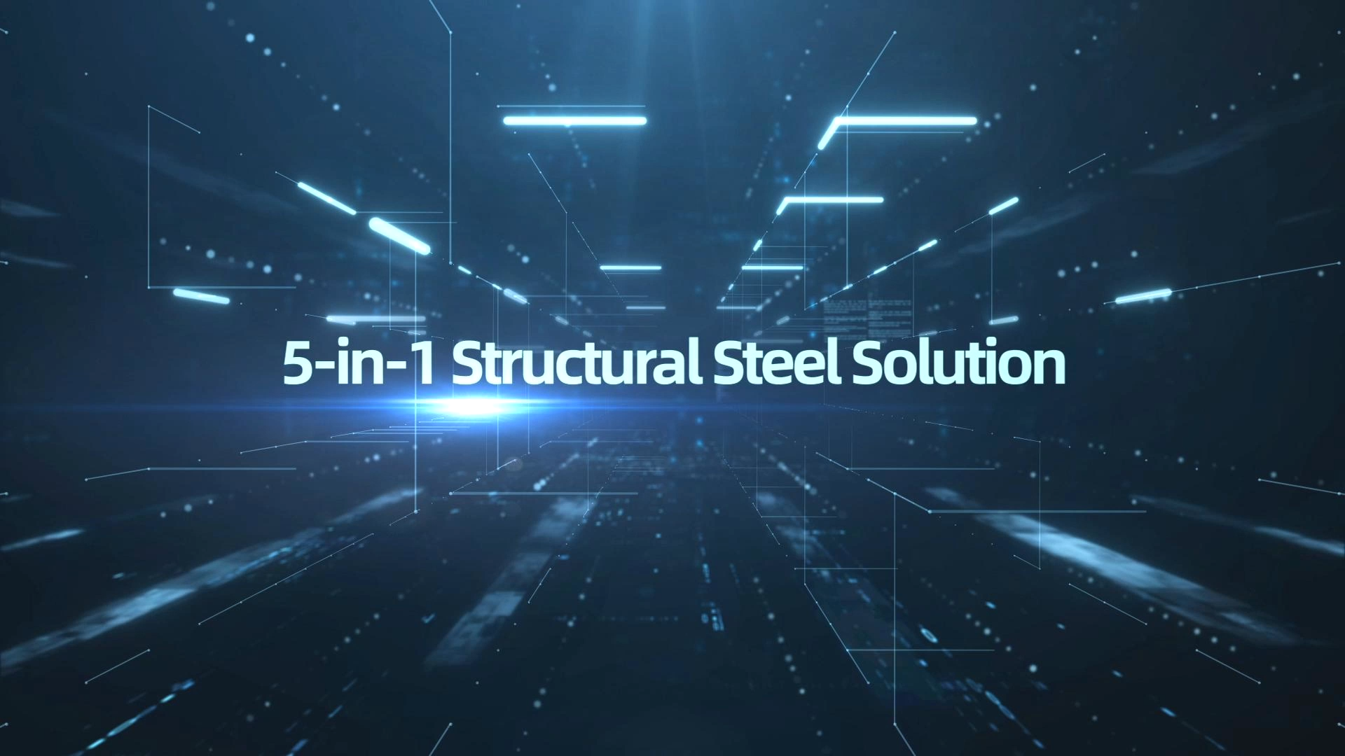 H-beam structural steel cutting in action