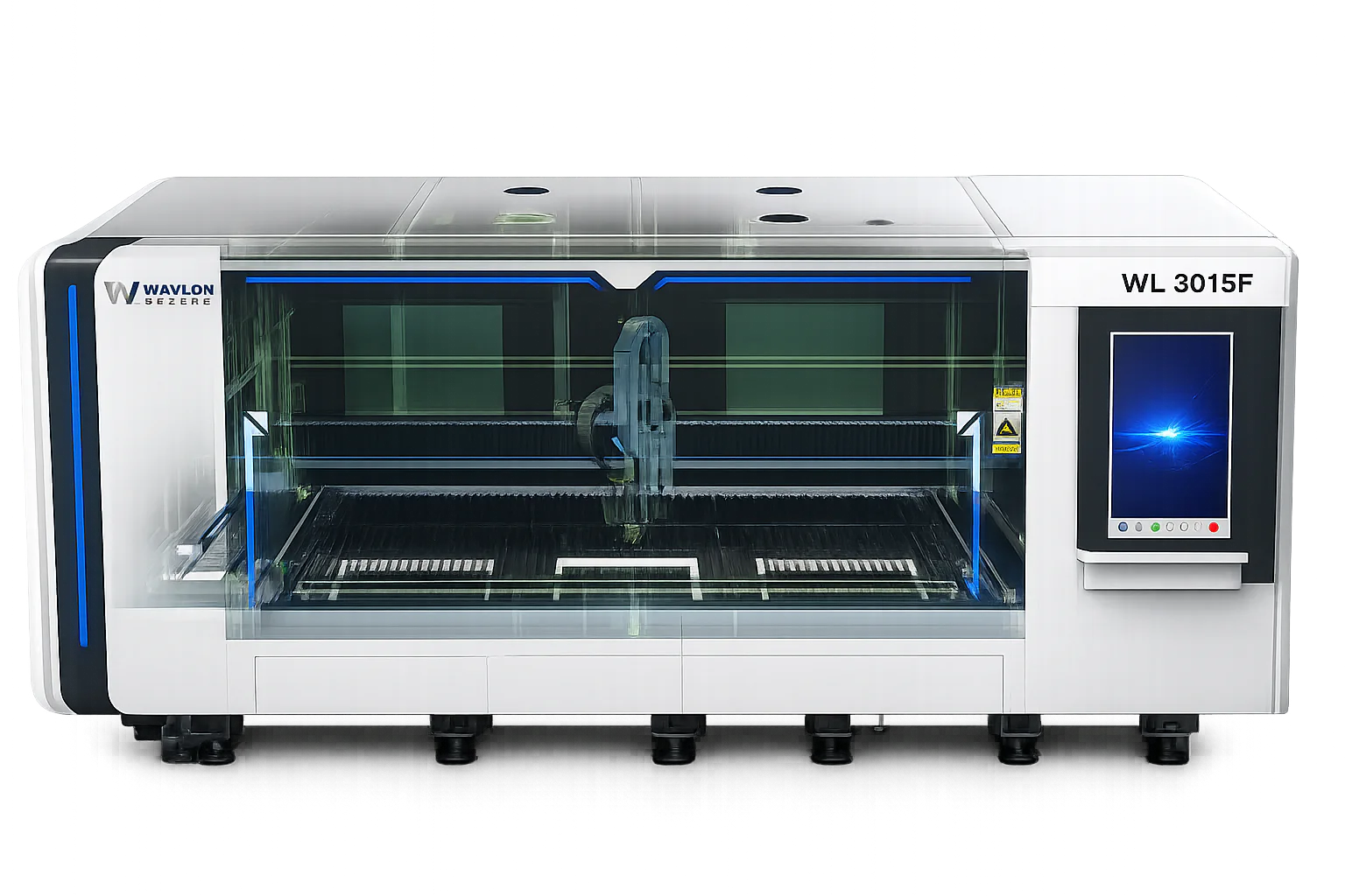 PowerCut fully enclosed safety cabin — sectioned view